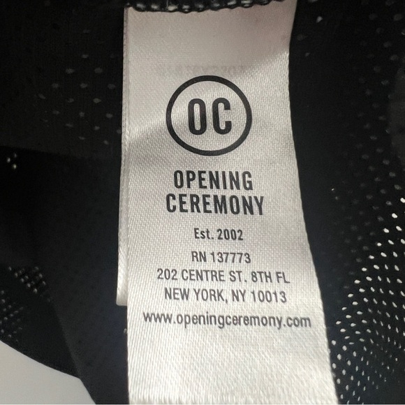 Opening Ceremony Unisex BOX LOGO MESH TANK, black and white size M - Picture 6 of 9